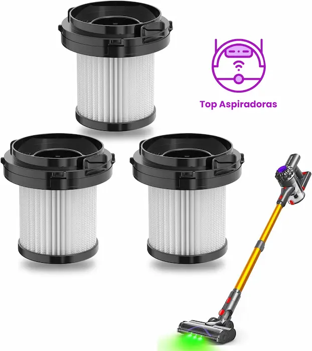 Pack 3 filtros HEPA lavables VACTechPro V15